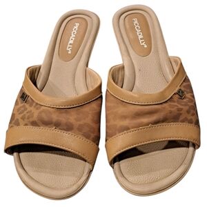Piccadilly Brazilian Women's Brown Leopard Mules